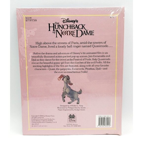 DISNEY'S The Hunchback Of Notre  Dame A Pop-Up Book Disney Press New Sealed - Picture 2 of 6